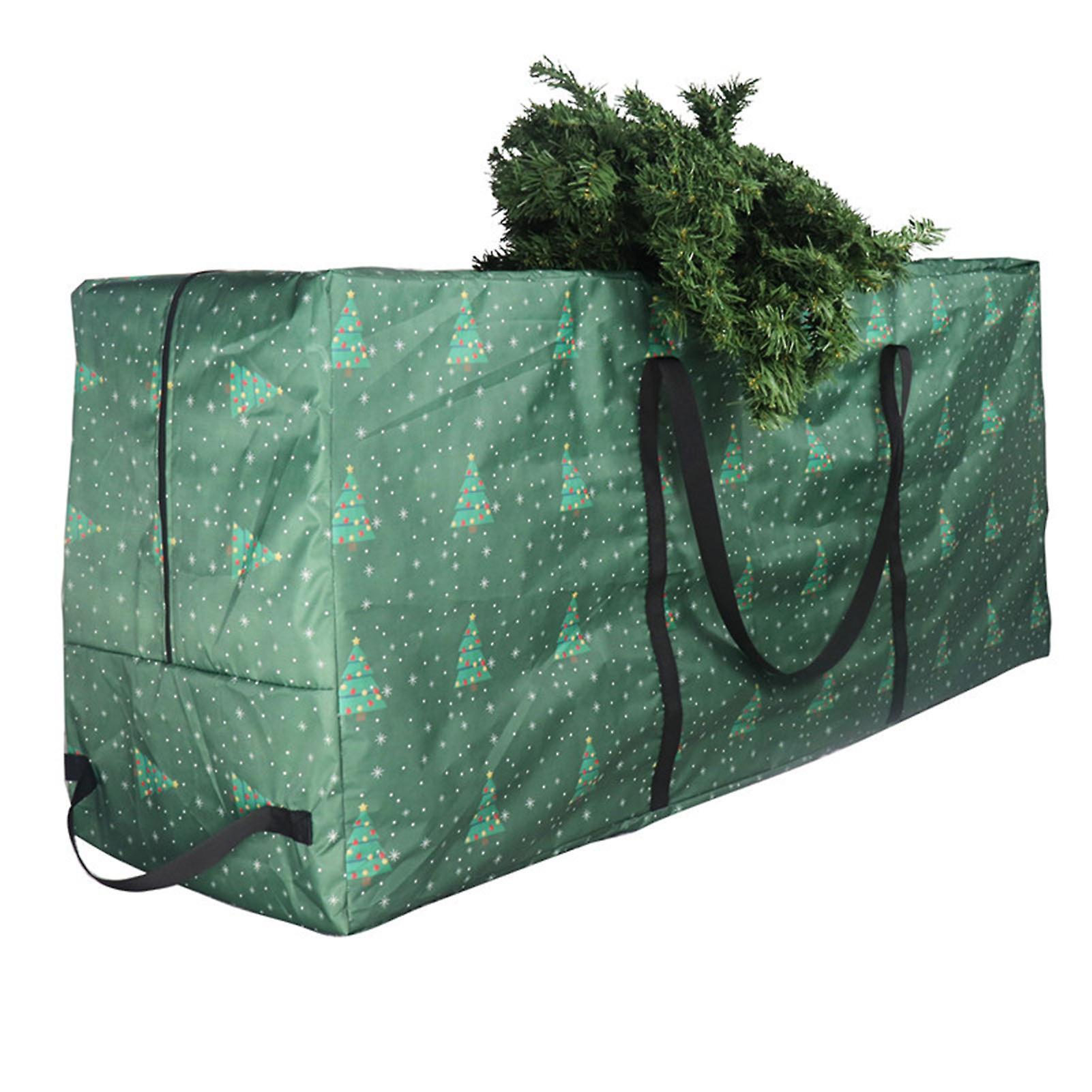 Christmas Zipper Wreath Bag Space-saving Outdoors Gift Case for Indoors