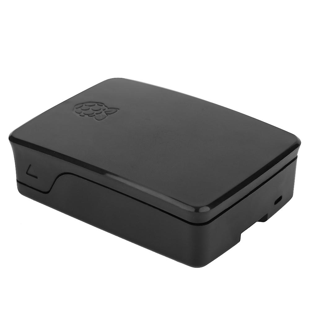 ABS Case Protective Shell Snap In Slot Accurate Hole Corrosion Resistance for Raspberry Pi 4B(Black )