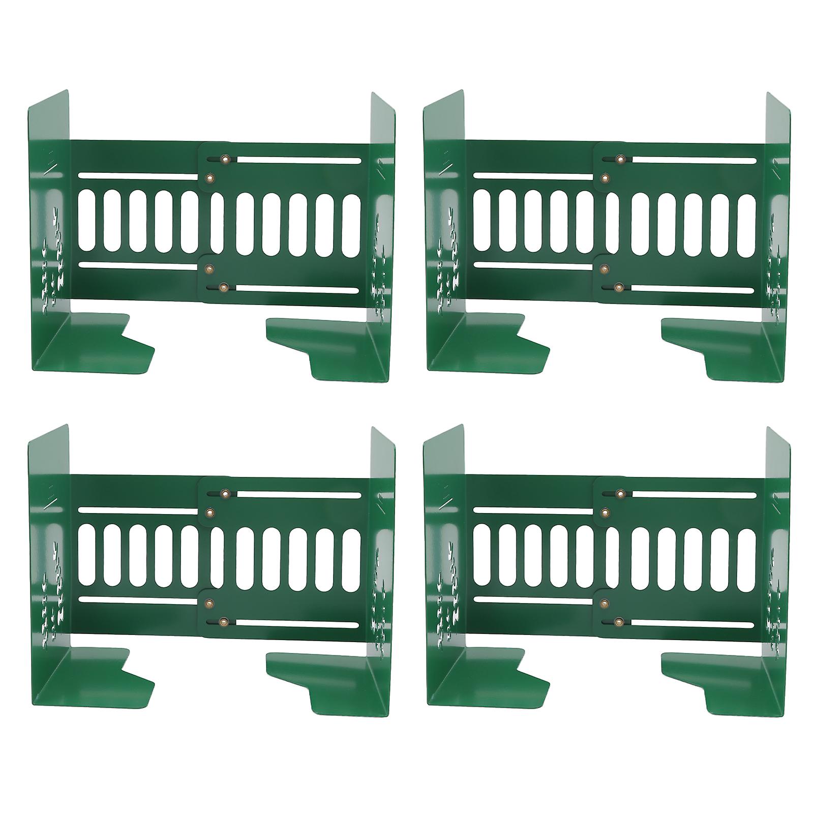 Light Green Bookends: Retractable Metal Design for Slim Heavy Duty Support