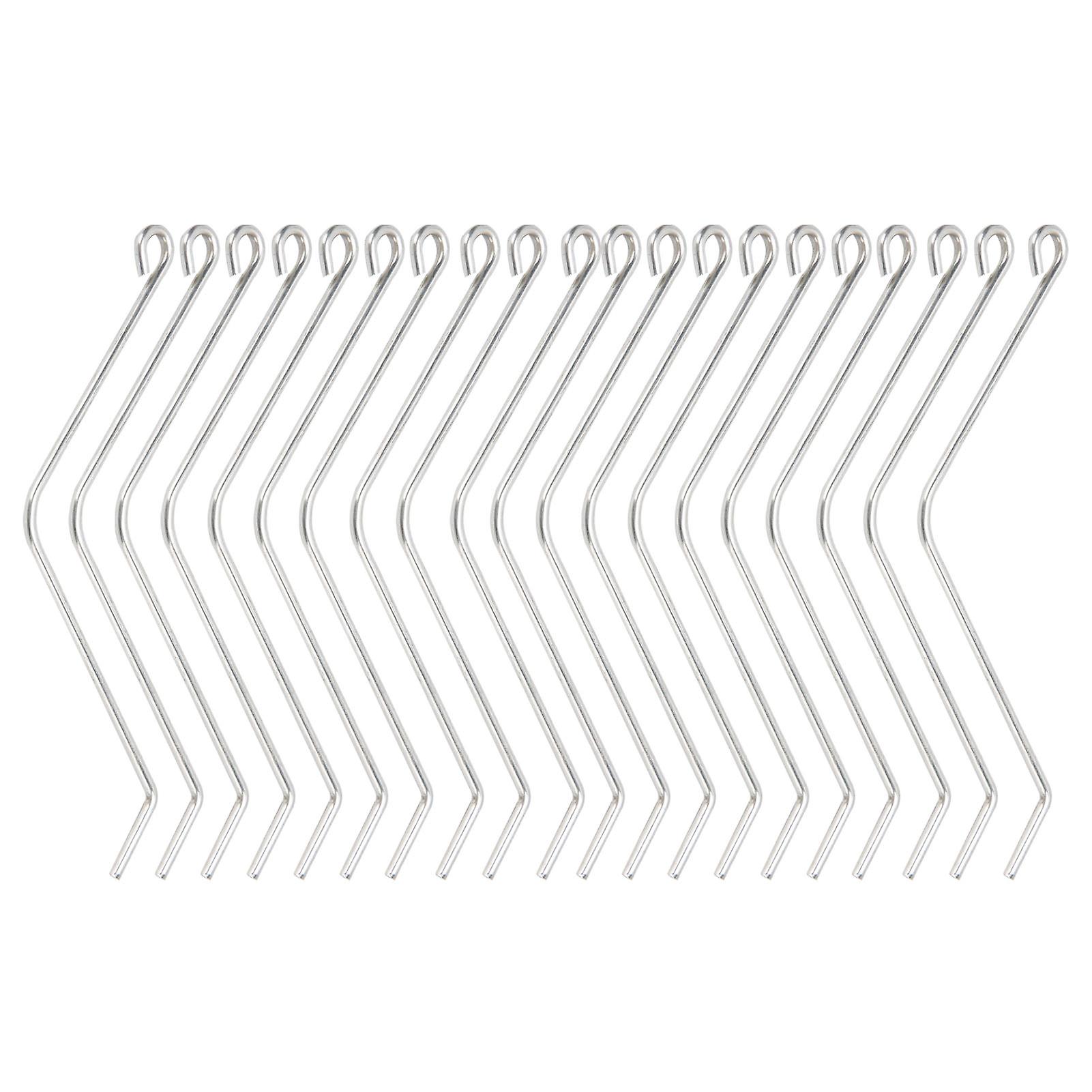 Lot de 20 connecteurs de ruche en acier inoxydable, support de fil courbé pour outils d'apiculture en bois