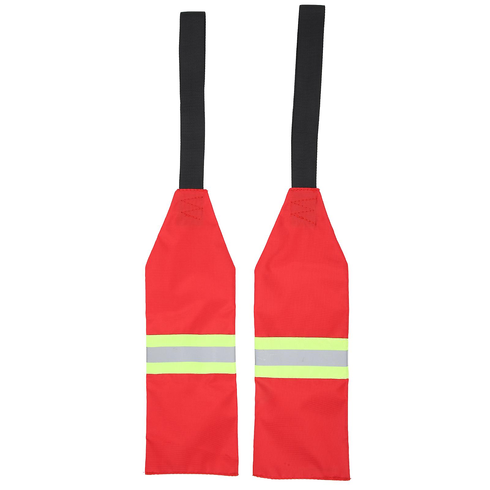 Nimomo 2PCS Kayak Safety Travel Flag Oxford Fabric Collapsible Kayak Red Warning Flag for Kayak Canoes