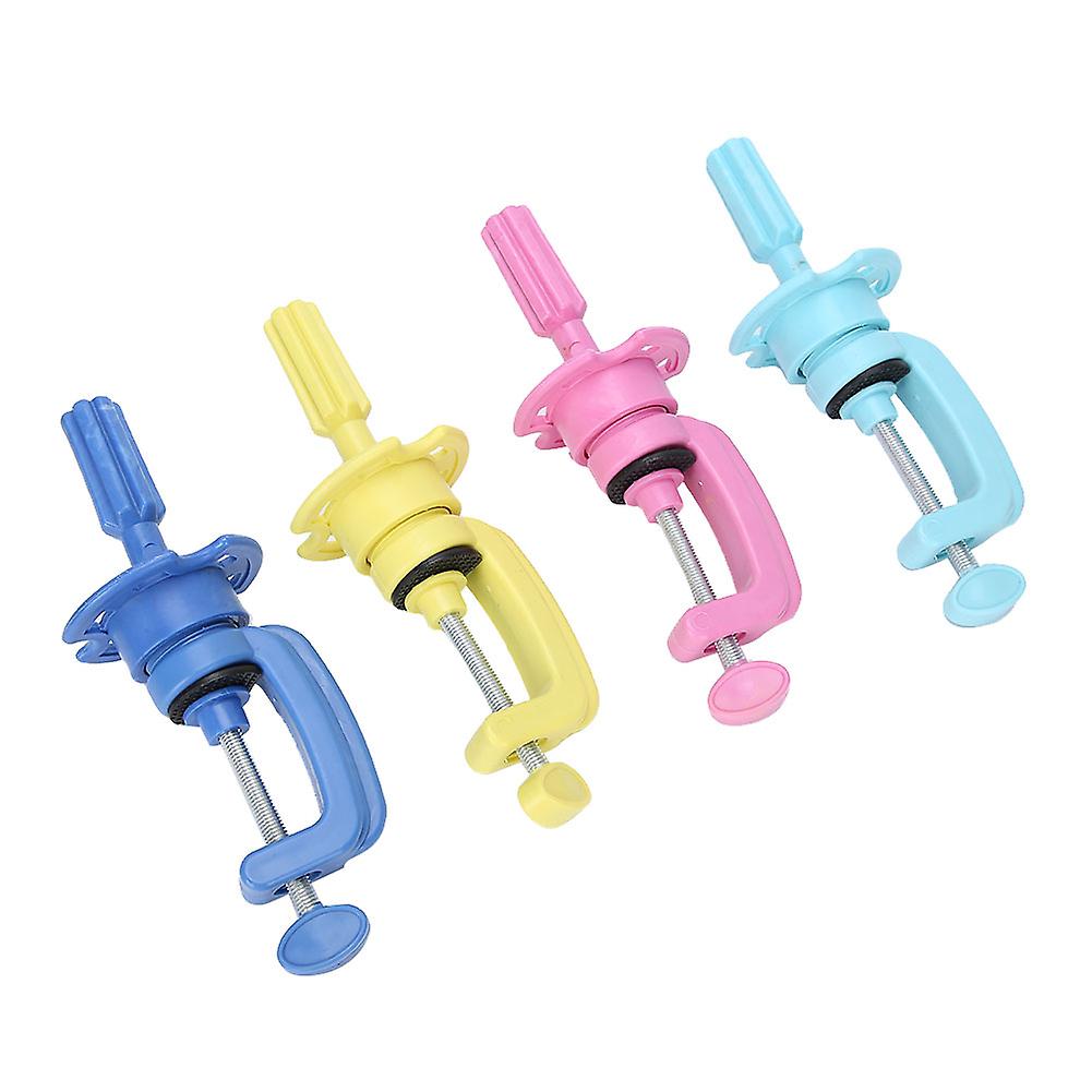 4pcs Wig Head Stand Adjustable Hairdressing False Head Mold Stand Bracket