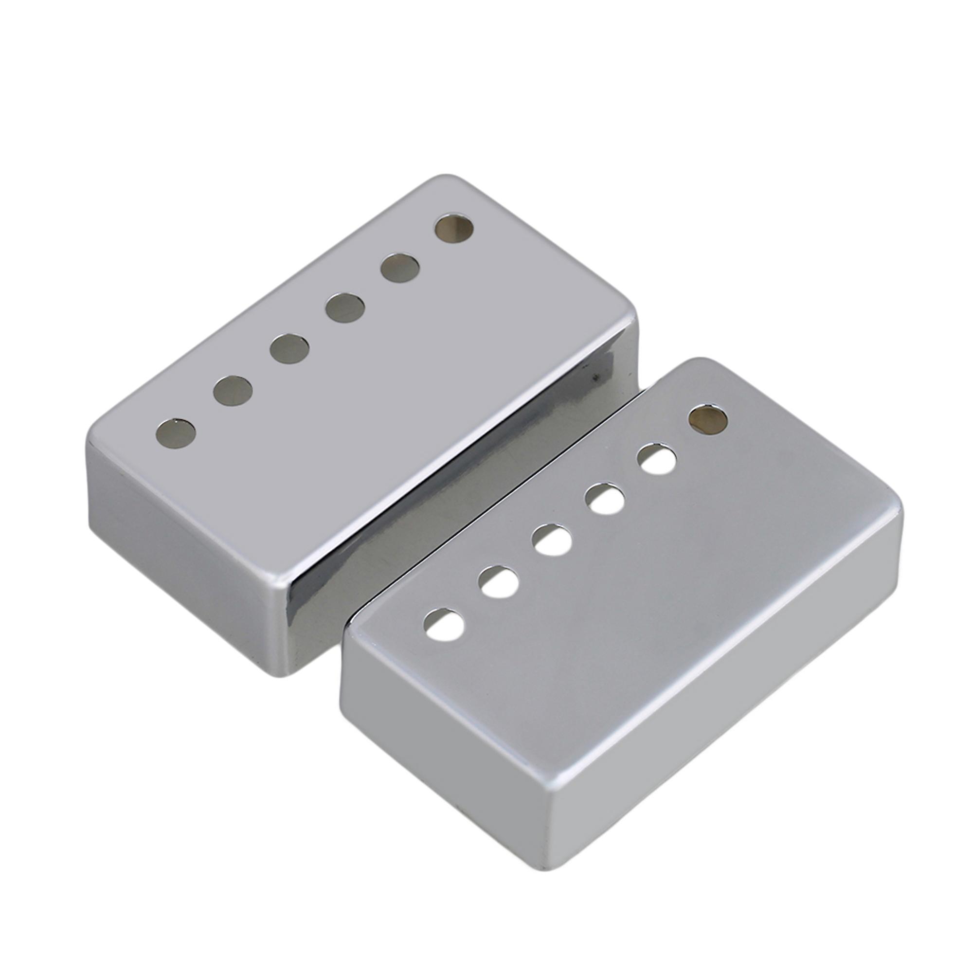 2Pcs Chrome Pickup Cover 50/52mm for Guitar