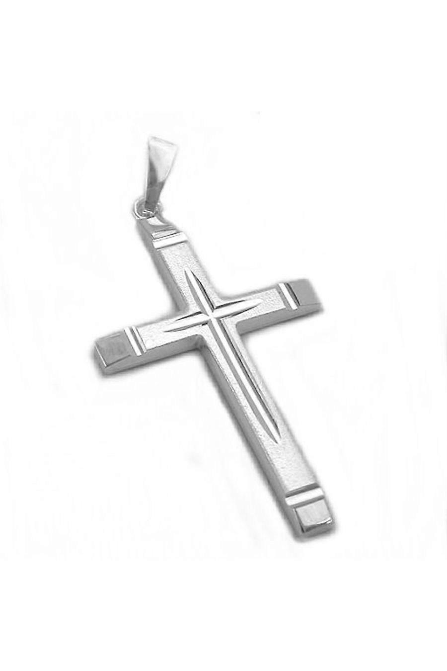 Pendant Cross Diamond Cut Silver 925 - Gl91189