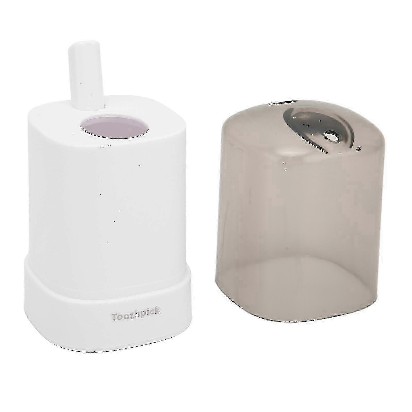 Toothpick Holder Thickening Automatic Toothpick Dispenser for Kitchen RestaurantWhite