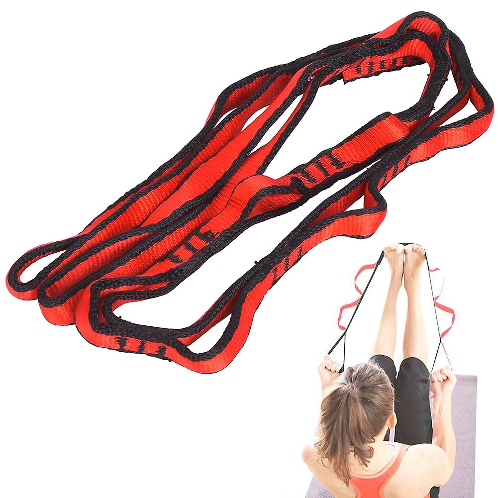 Mountaineering Strap with Loop Yoga Hammock Hanging Strap Mountaineering Climbing Accessoryred