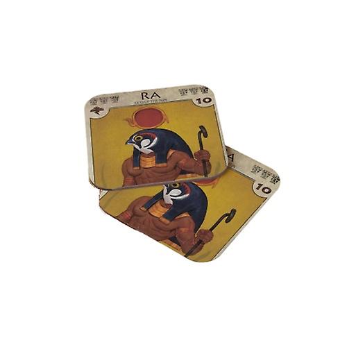 Antique Egypt Mythology Wood Coaster Set