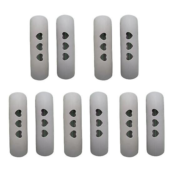 Yousheng 5 Pairs Pan Handle Covers Reusable Convenient High Temperature Resistance Scald Resistant Solid Color Pot Hot Handle Holders Kitchen Gadgets