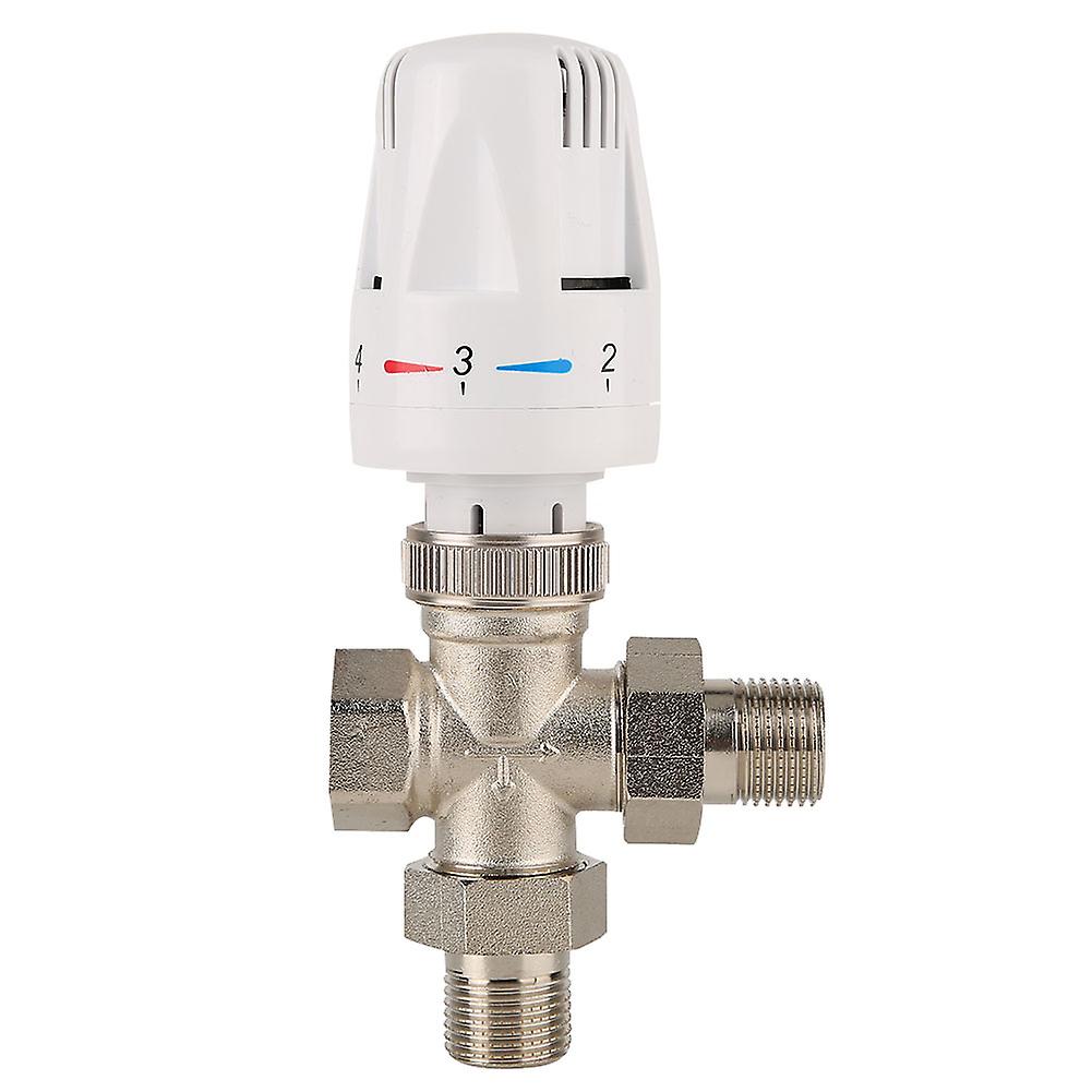 3 Way Brass Automatic Thermostatic Radiator Valve for Temperature Control, DN15 1/2inch