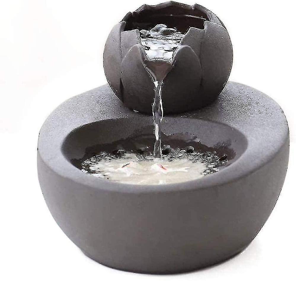 Cat Drinking Fountain, Silent Quiet Cat Water Dispenser Ceramic, Black