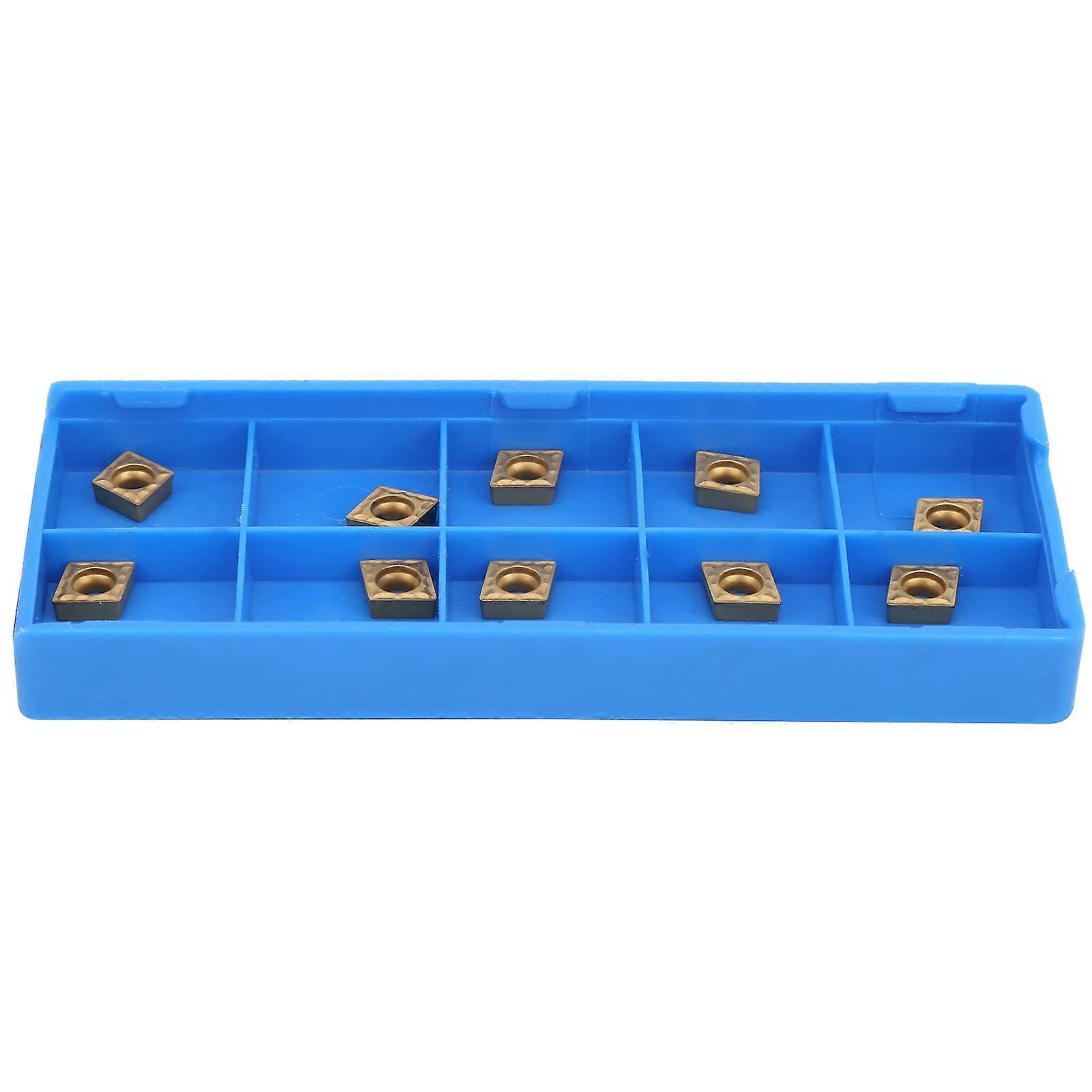 10Pcs Carbide Blades Inserts Indexable Turning Tools for Processing ALU CCMT 060204?HM