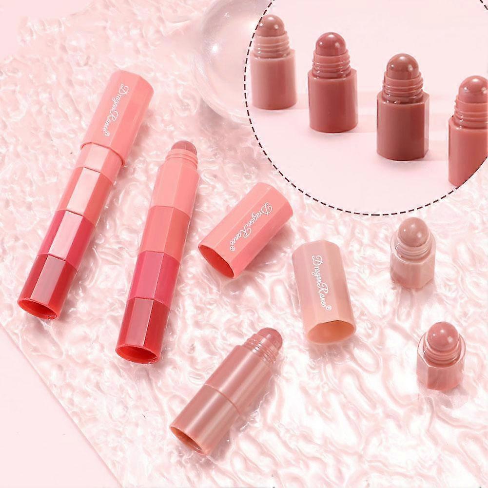 Mini Lipsticks 4 Color Set Matte Velvet Lipstick Moisturizing Lip Gloss