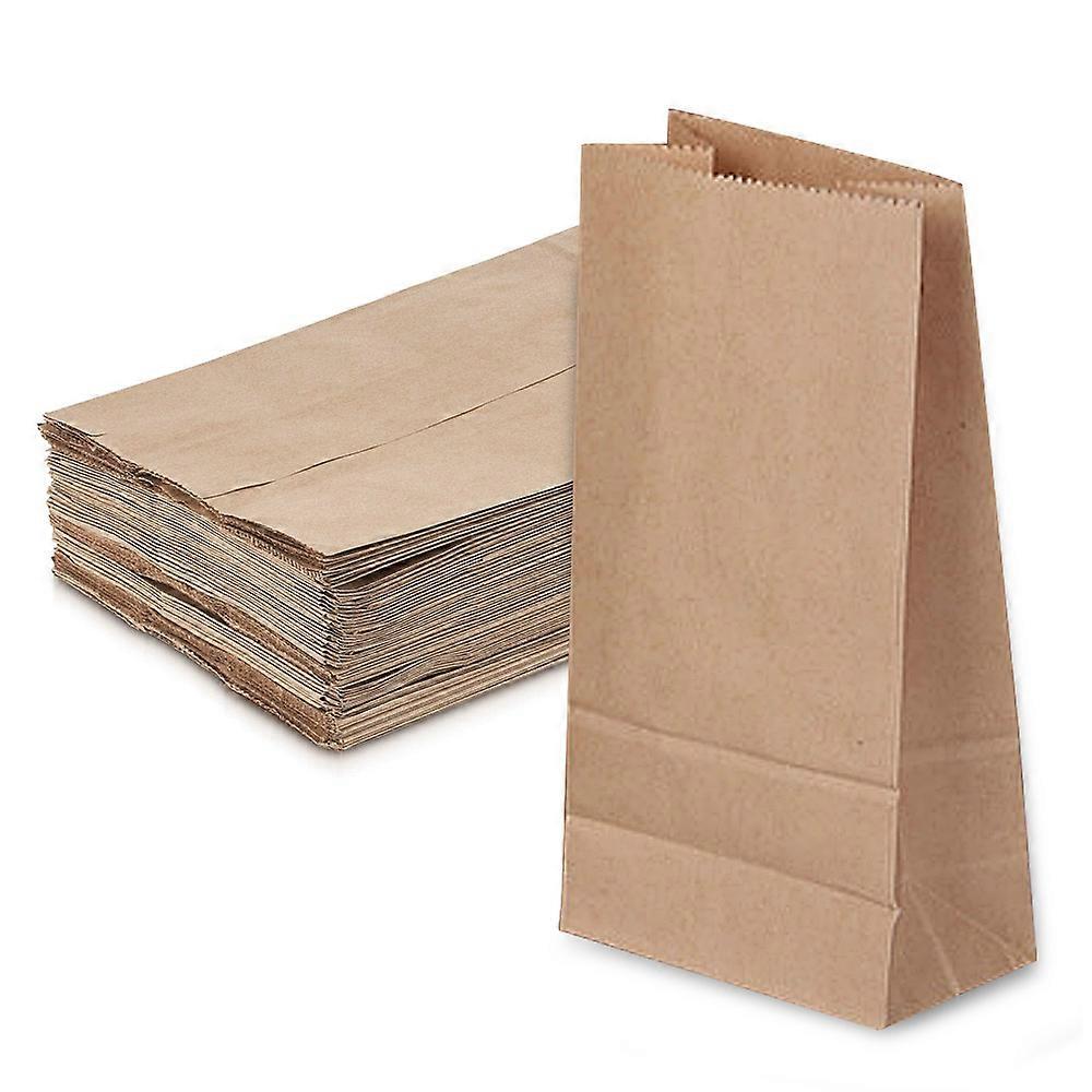 Grocery/Lunch Bag, Kraft Paper Multipurpose Use, Brown Paper Bags for Shopping, Storage, Small Trash Cans and More 50 Count