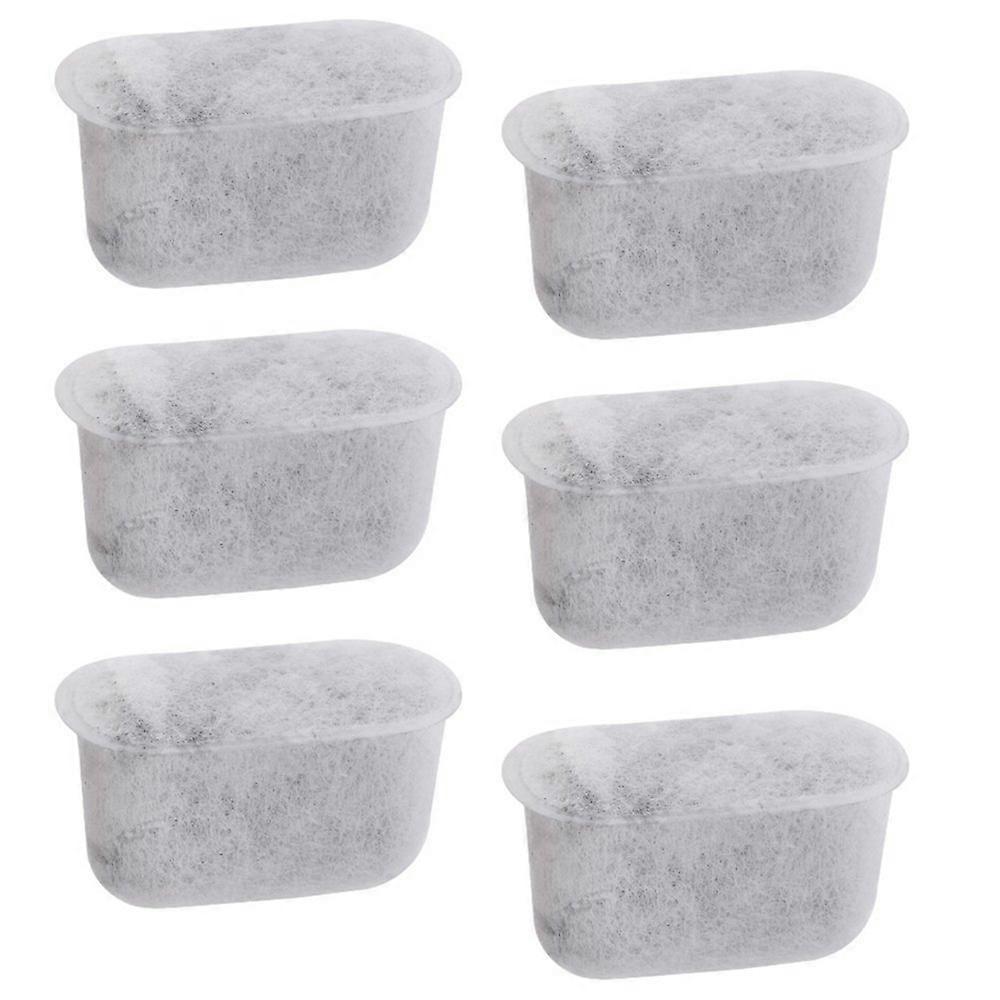 6pcs Replacement Charcoal Water Filters Non-woven Filter For Coffee Makers