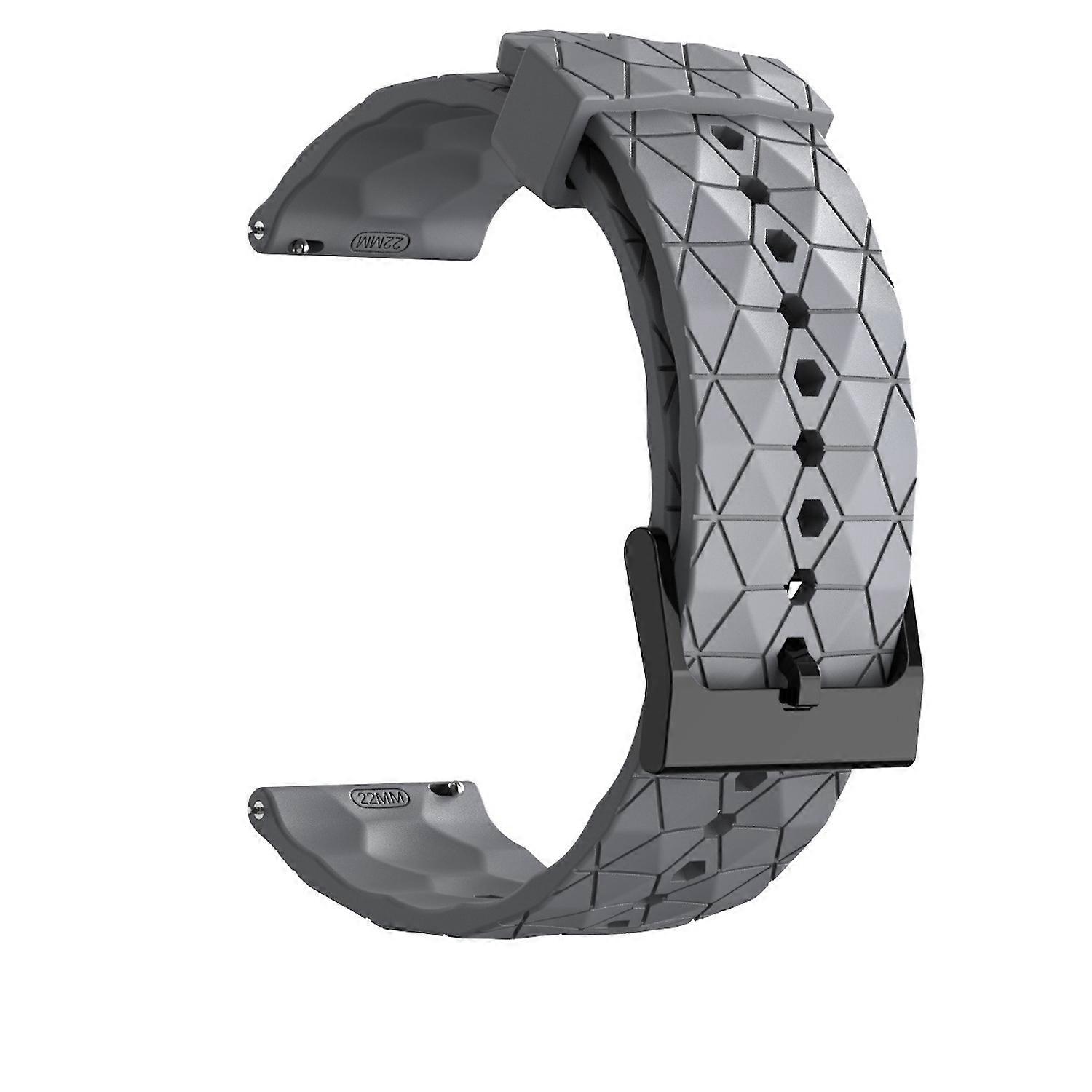 For Samsung Galaxy Watch 7 44 40mm / FE Silicone Design Strap Gray