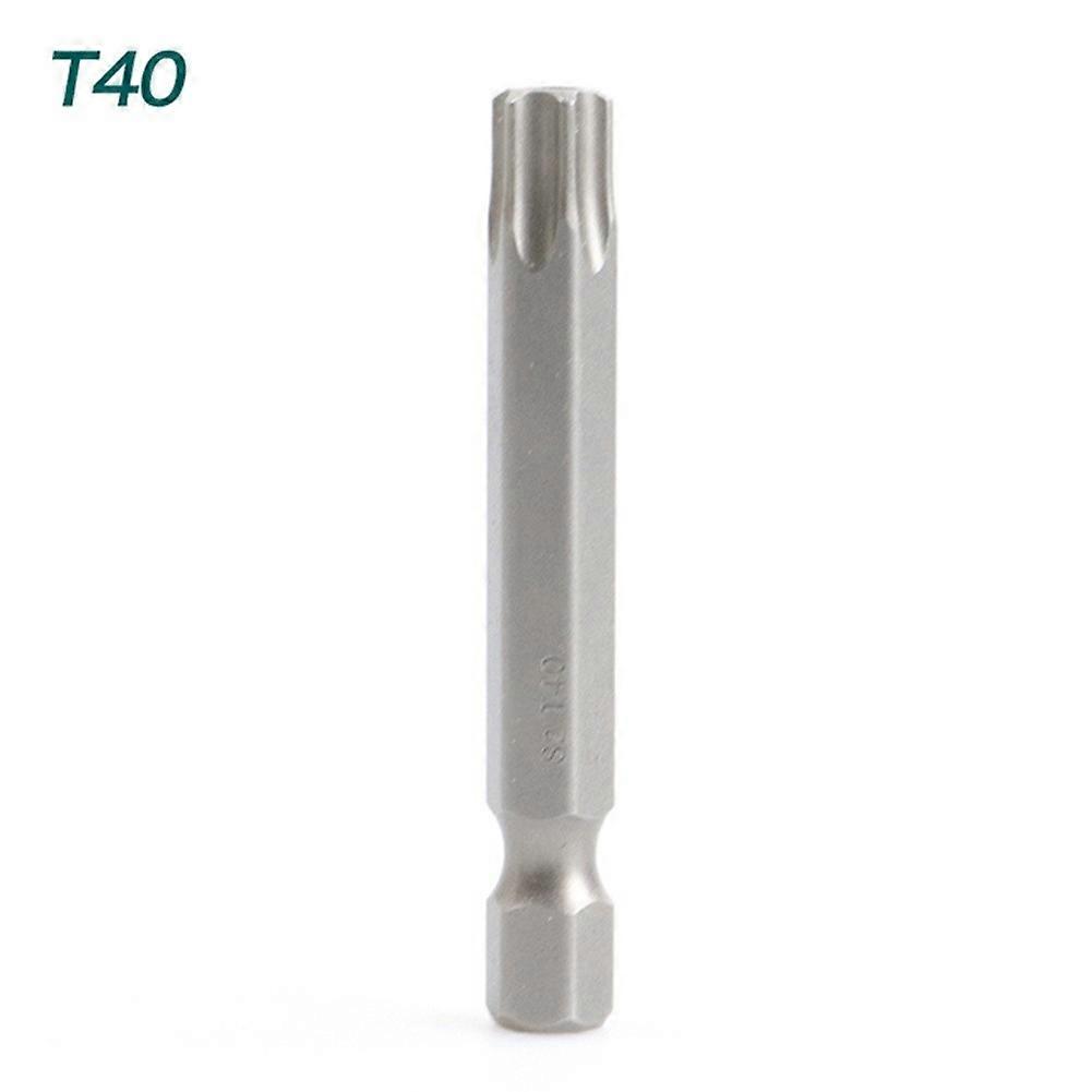 50mm Torx Screwdriver Bits With Hole T5 Torx6 T7 T15 T20 T25 T27 T30 1/4 Inch Hex Shank Electric Screw Driver Star Bit Set