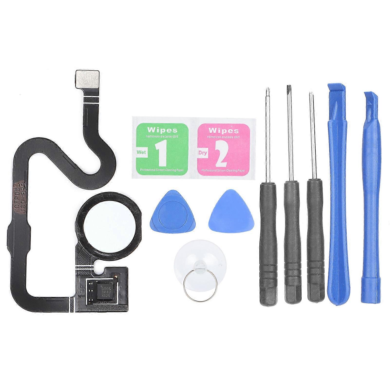 PCB Home Button Flex Cable Fingerprint Sensor Button Flex Cable for Google Pixel 3A SmartphoneWhite