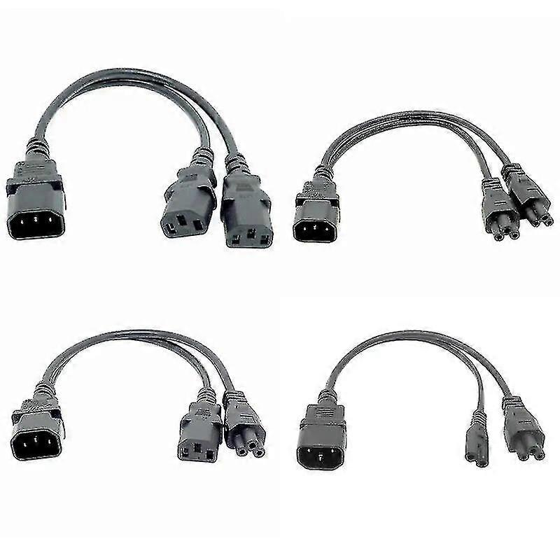 IEC 320 C14 Stecker auf 2XC13 C5 C7 C8 C13 Buchse Y-Typ Splitter Netzkabel C14 auf 2-Wege C13 Netzteilkabel 250V/10Acable