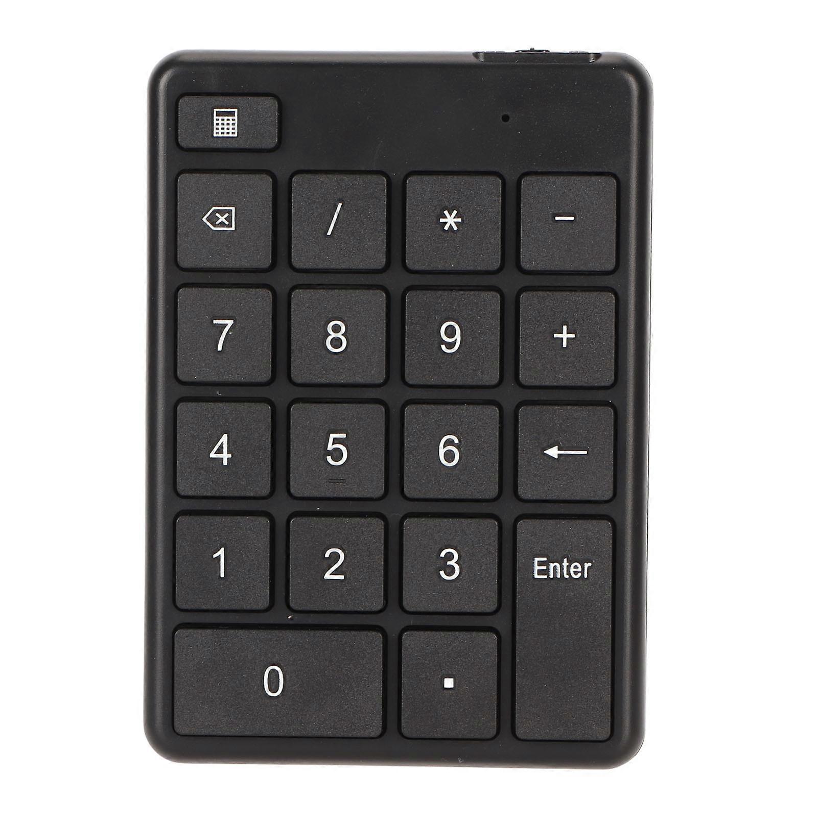 Bluetooth 5.1 Numeric Keypad 19 Keys Ergonomic Number Pads Battery Powered Financial Accounting Number Keyboard for Laptop
