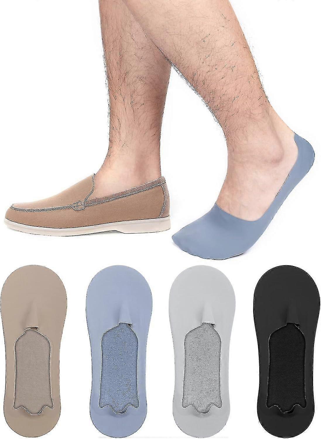 No Show strumpor för män (4-pack)