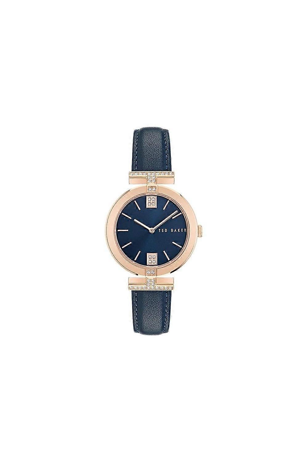 Ted Baker women’s 36mm watch Ted Baker 36mm Rose Gold Dial Floral Leather Women main image 2
