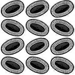 12 Large Black Plastic Food Baskets
