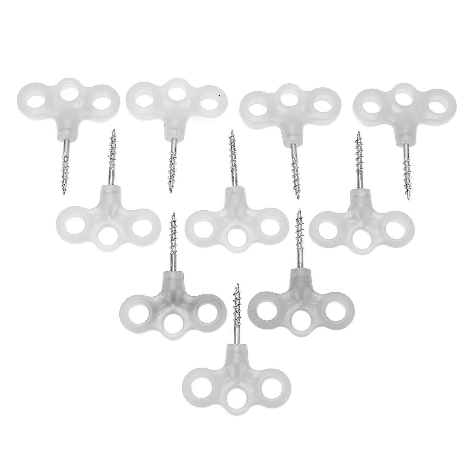 Luminous Camping Tent Pegs Set 10pcs ABS Spiral Ground Anchor Stakes