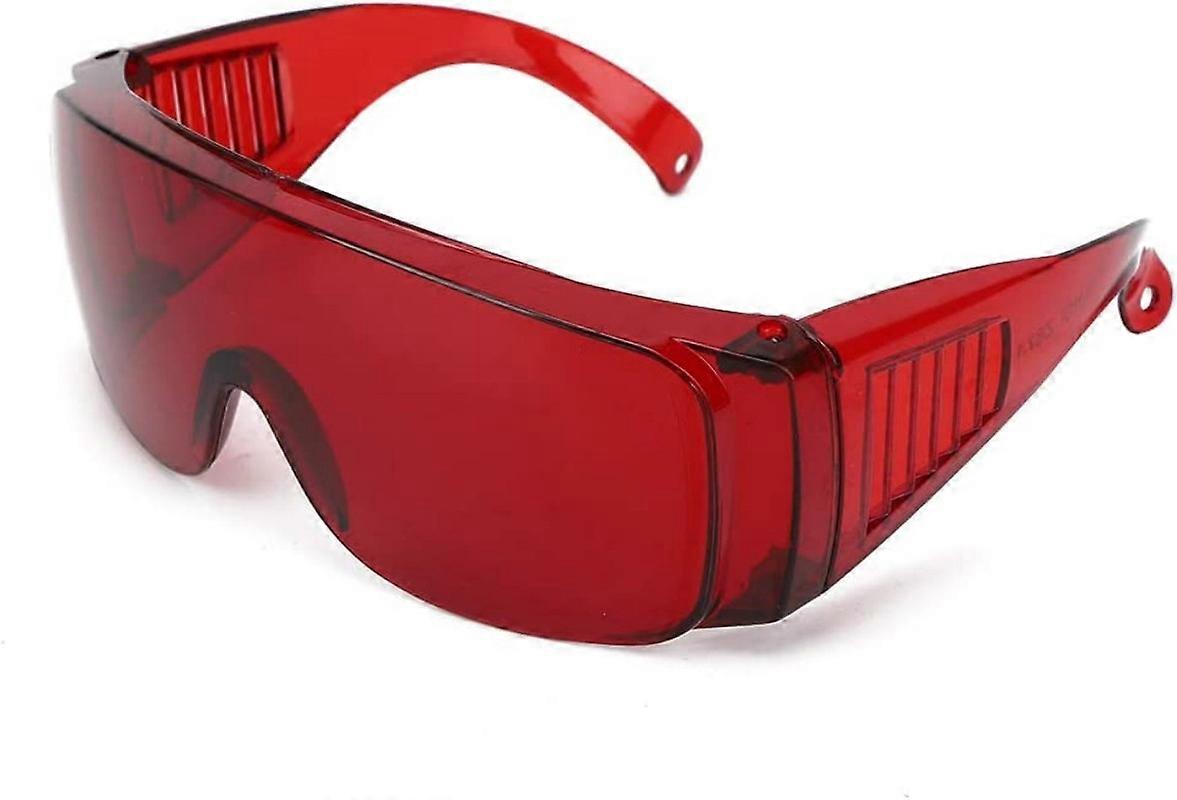 PC Frame Blinds Laser Goggles Safety Glasses (Red) 1 Pieces