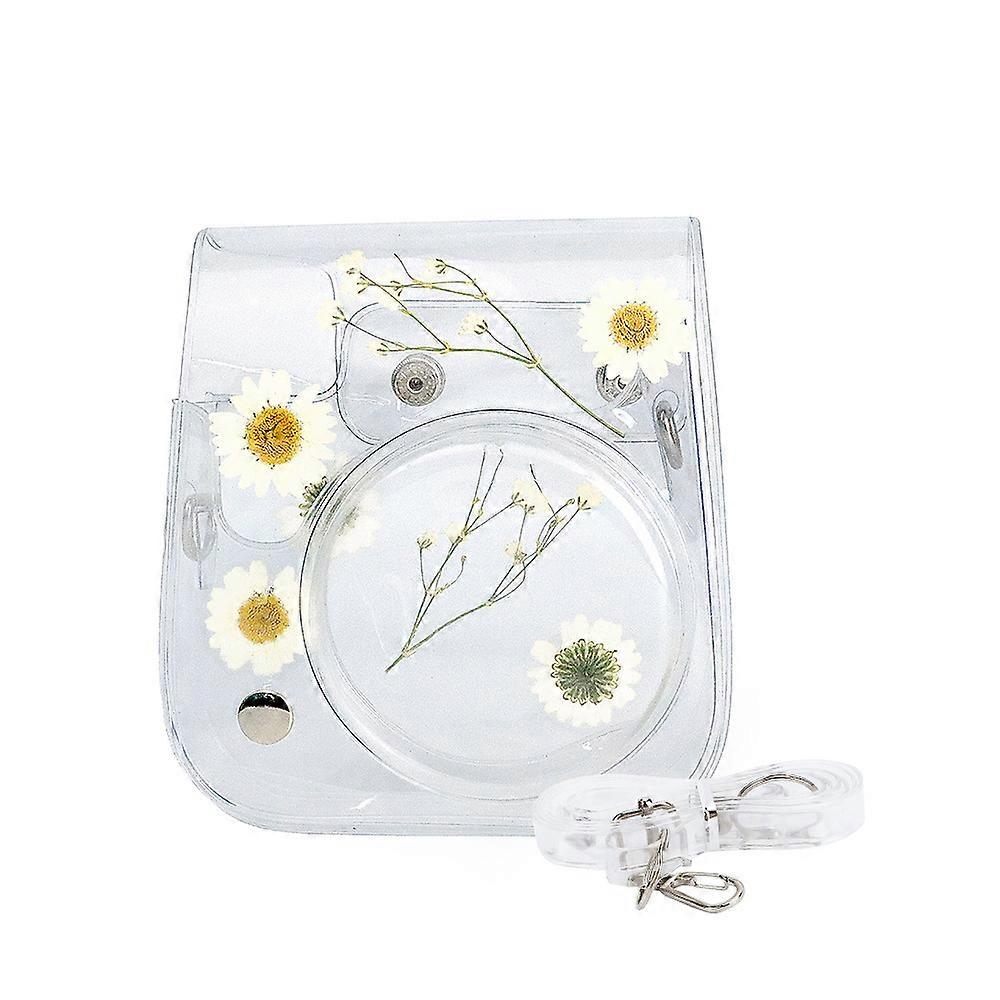 Protective Clear Camera Case Compatible With Fujifilm Instax Mini 11/8/9 With Adjustable Shoulder Strap YDW