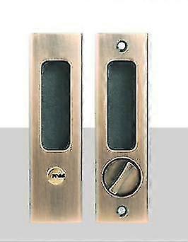Pocket Door Handle With Key Sliding Door Lock Key Recessed Door Handle 160mm-Yvan