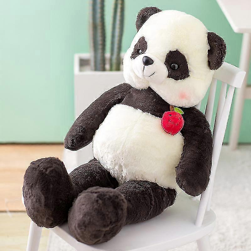 1pcs Ins Fat Giant Panda Plush Toy Strawberry Corsage Mango Brown Bear Cherry Duck Stuffed Cartoon Animal Huggable Doll Pillow