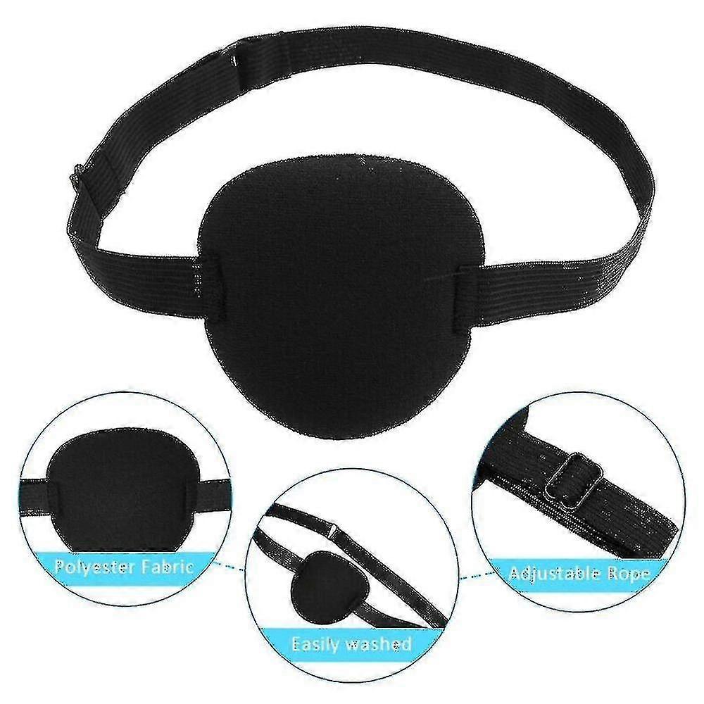Single Eye Patch Mask Amblyopia Strabismus Correction(1pcs,black)