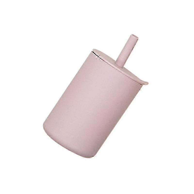 Portátil Baby Training Straw Bottle Toddler Learning Drinking Silicone Sippy Cup