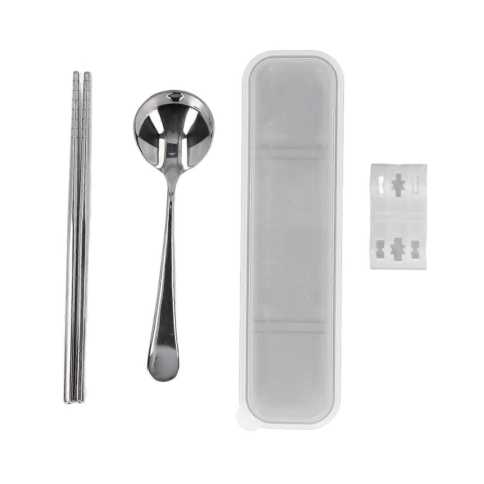 Flatware Sets Exquisite Appearance Mirror Reflection Environmental Friendly Reusable Cutlery SetSilver