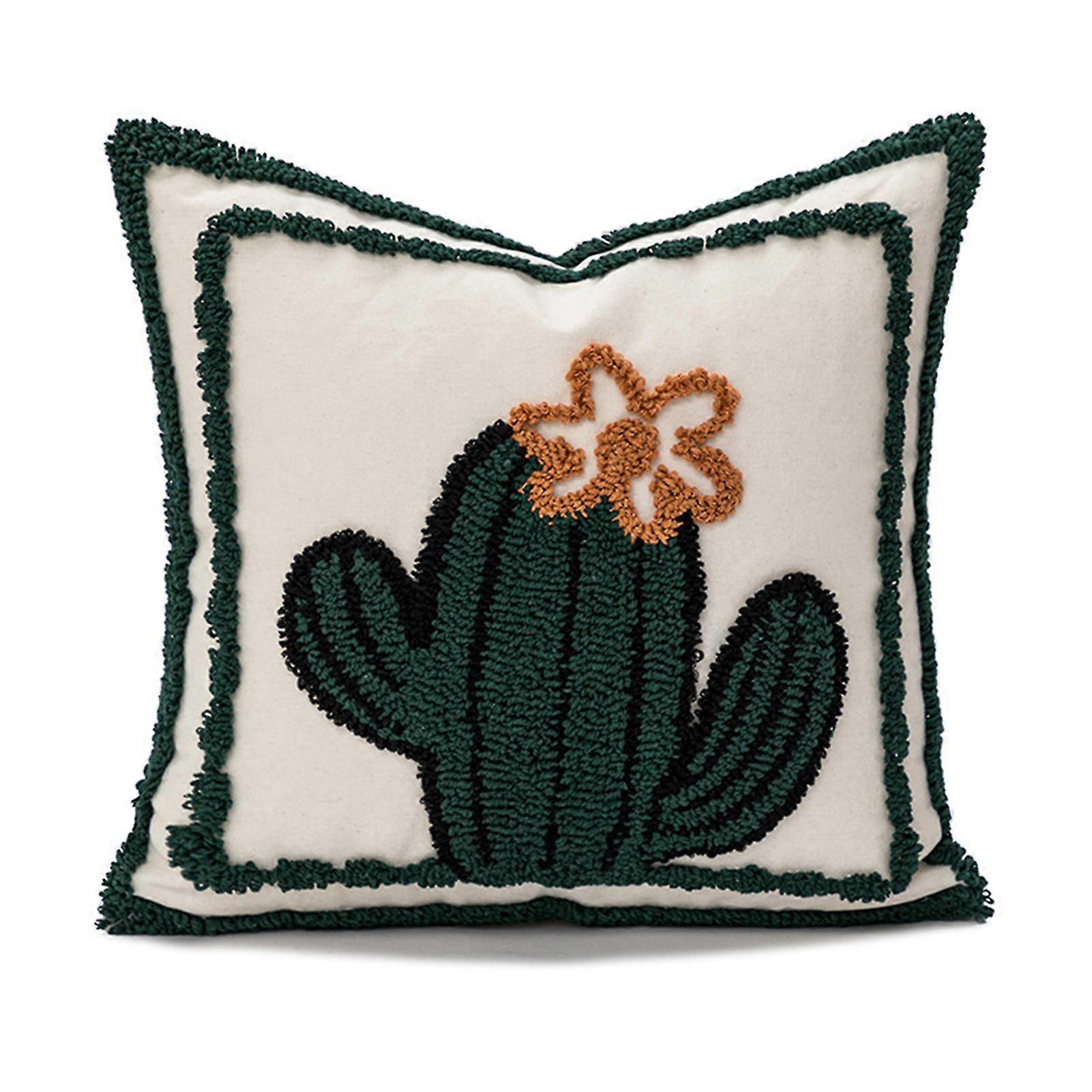 Embroidered Seam Pillowcase Personalized Hugging Pillow Case Knitting Sofa Cushion Cover