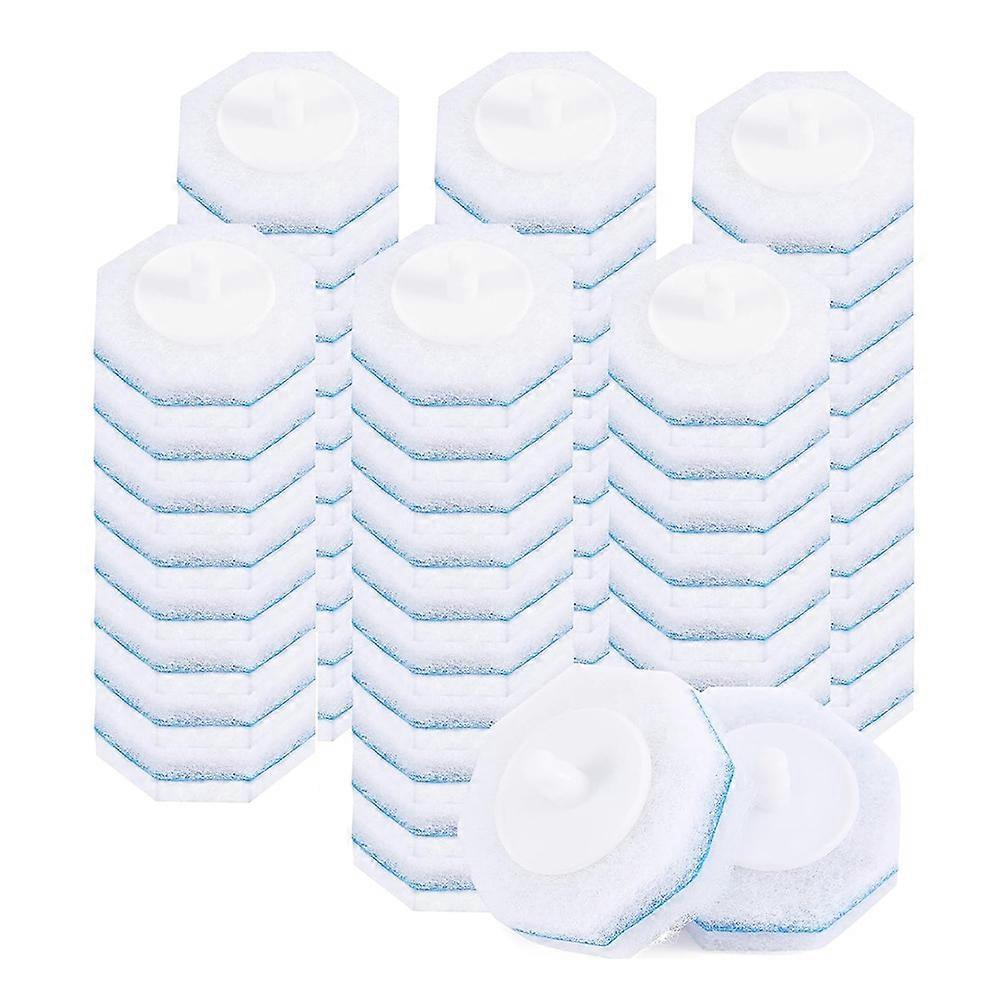 60pcs Upgraded Toilet Brush Wand Disposable Toilet Cleaning Wand Heads Compatible Wand Refills