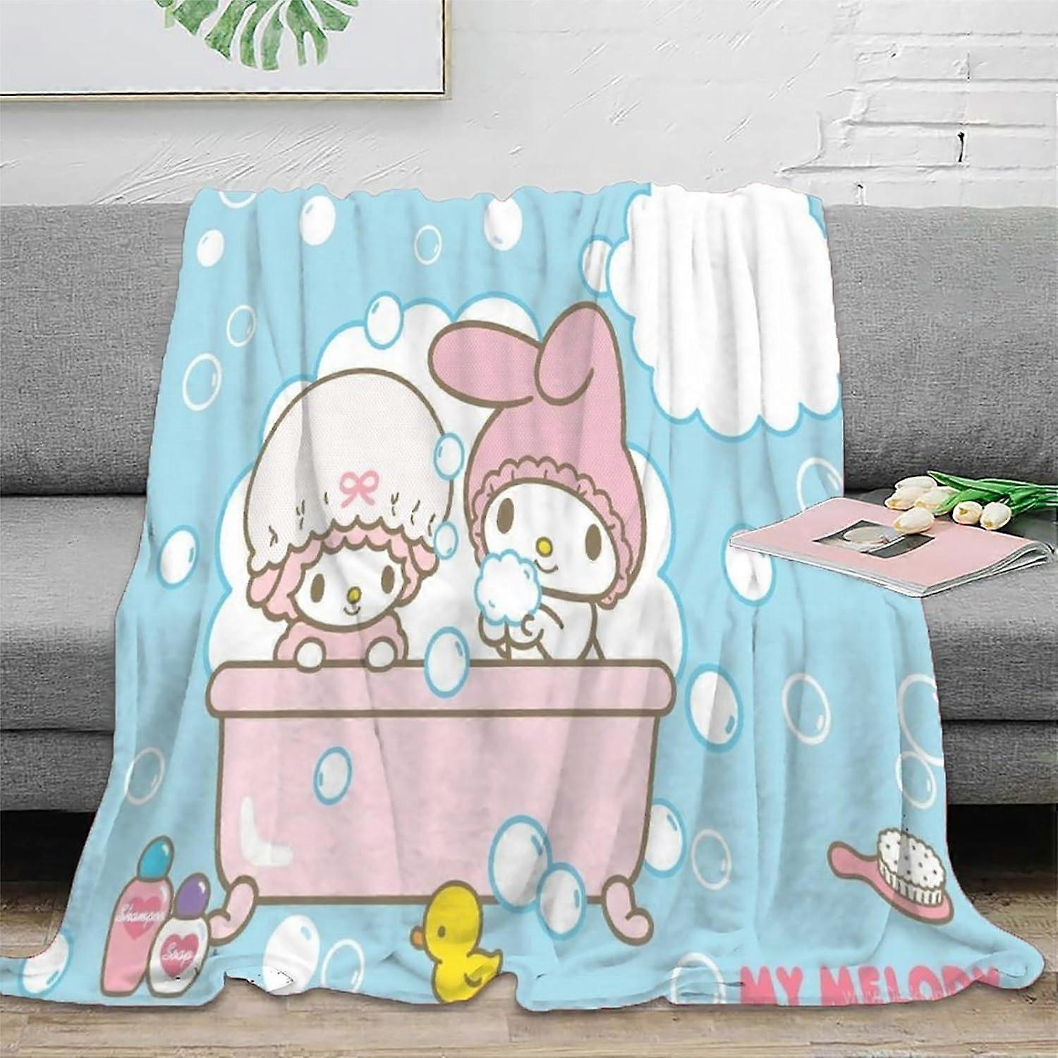 Flannel Blanket My Melody Super Soft Cozy Warm Microfiber Luxury