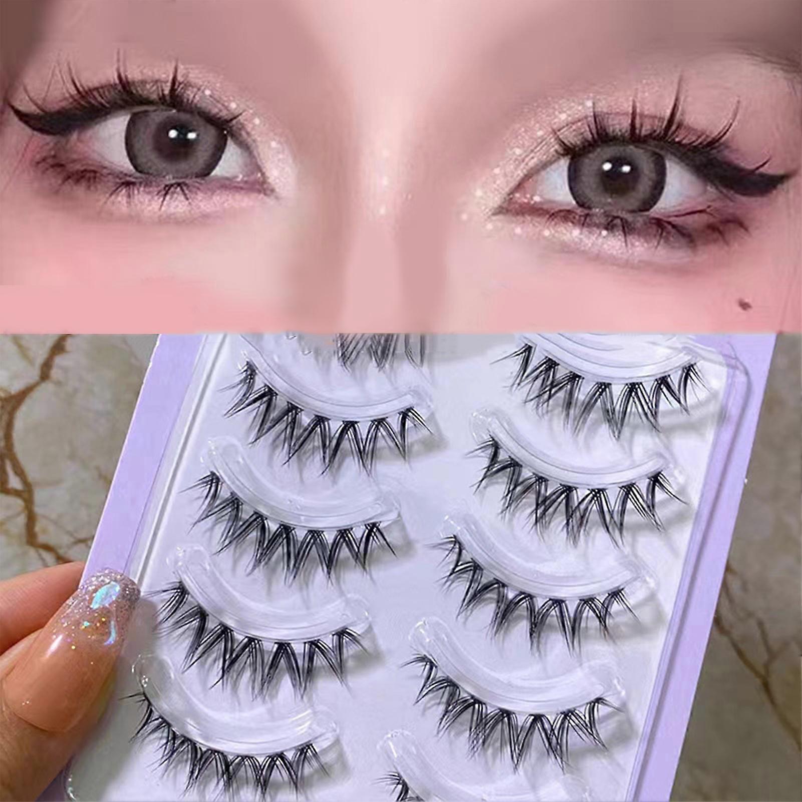 5 Pairs False Eyelashes Pack Thick Volume Long Lashes Thick Volume Long Lashes