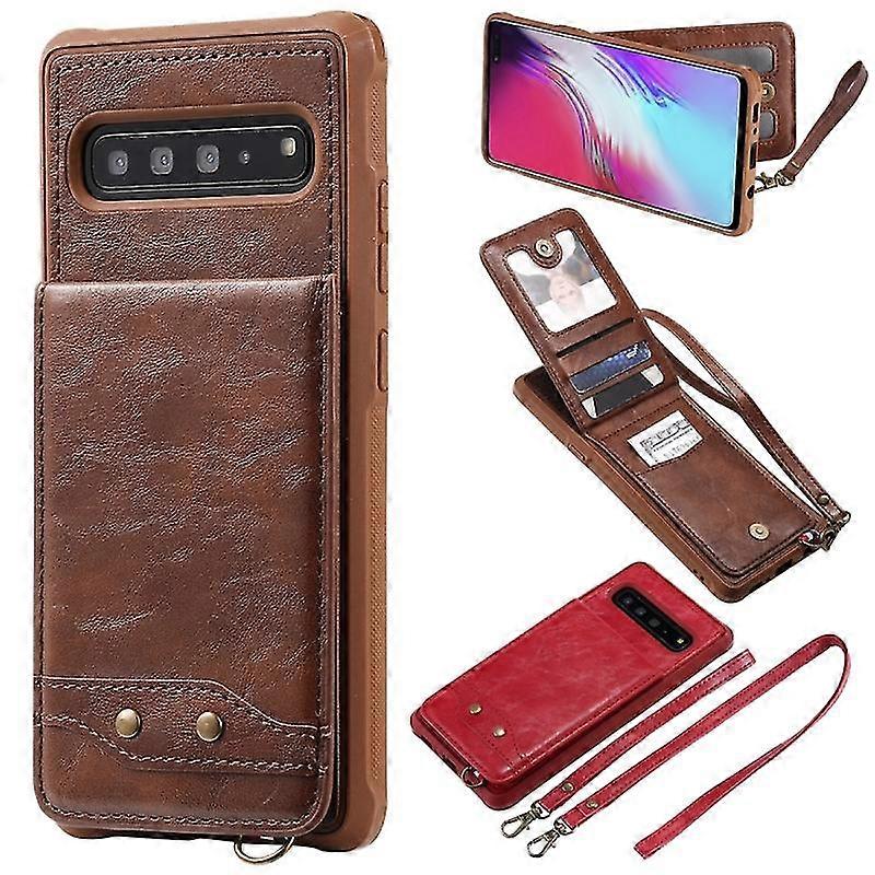 For Galaxy S10 5G Vertical Flip Wallet Shockproof Back Cover