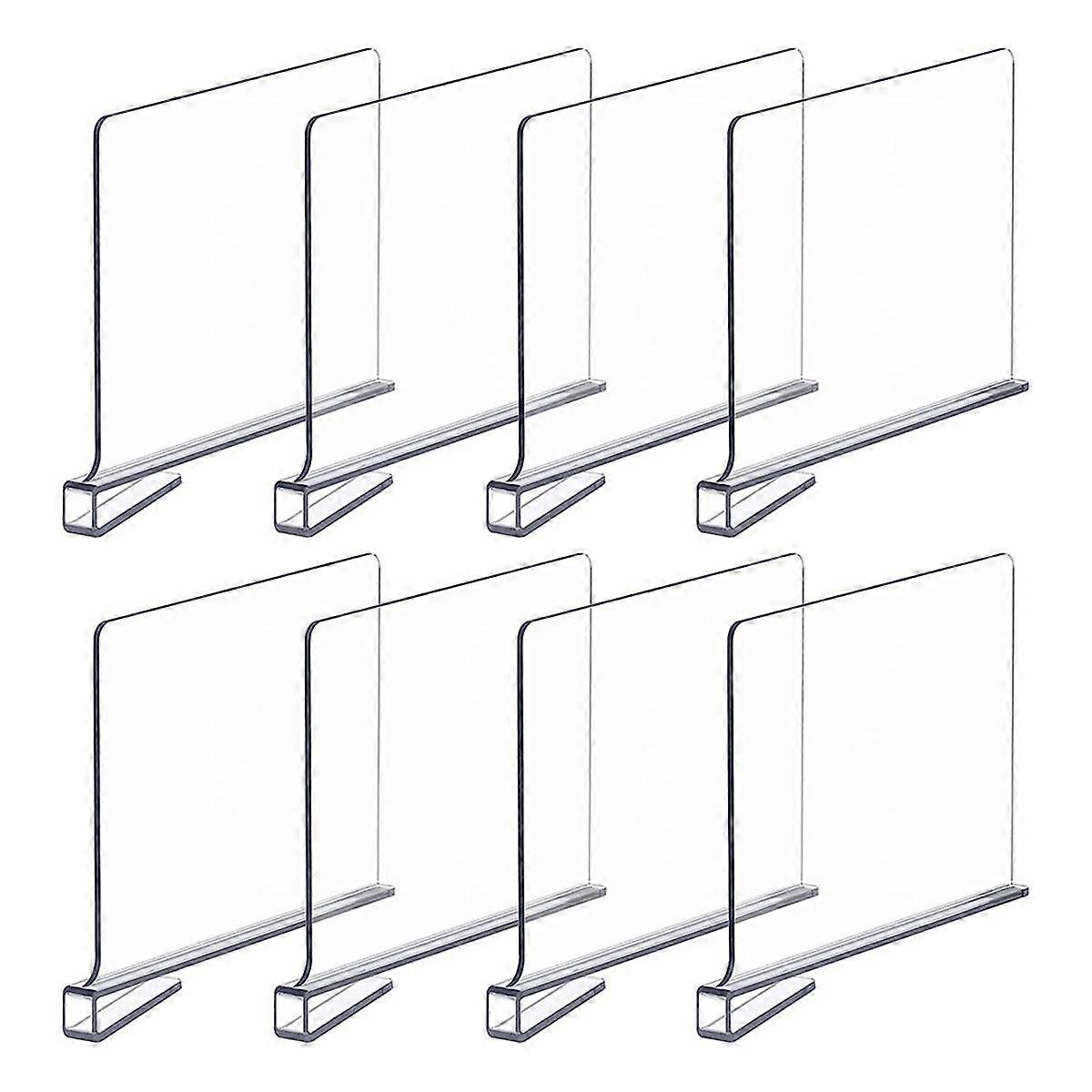 Transparent Shelf Dividers, Transparent Wardrobe Organizers, Acrylic Dividers for Wallets, Handbags