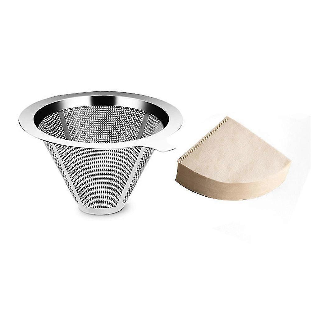 Reusable 304 Less Steel Filter H Pour Over S Dripper Tea Filter Baske