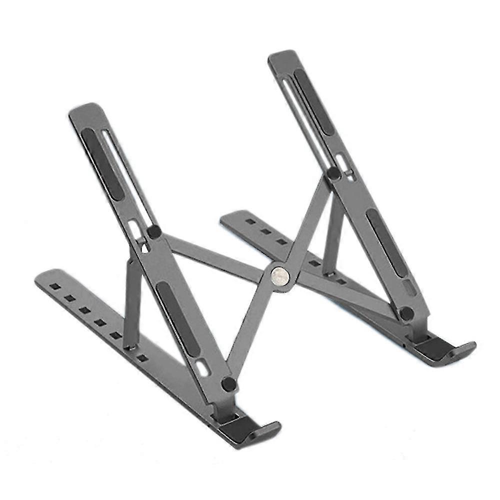 Laptop Cooling Stand Portable Aluminum Alloy 7-level Height Adjustable Lifting Folding For 10 -15.6