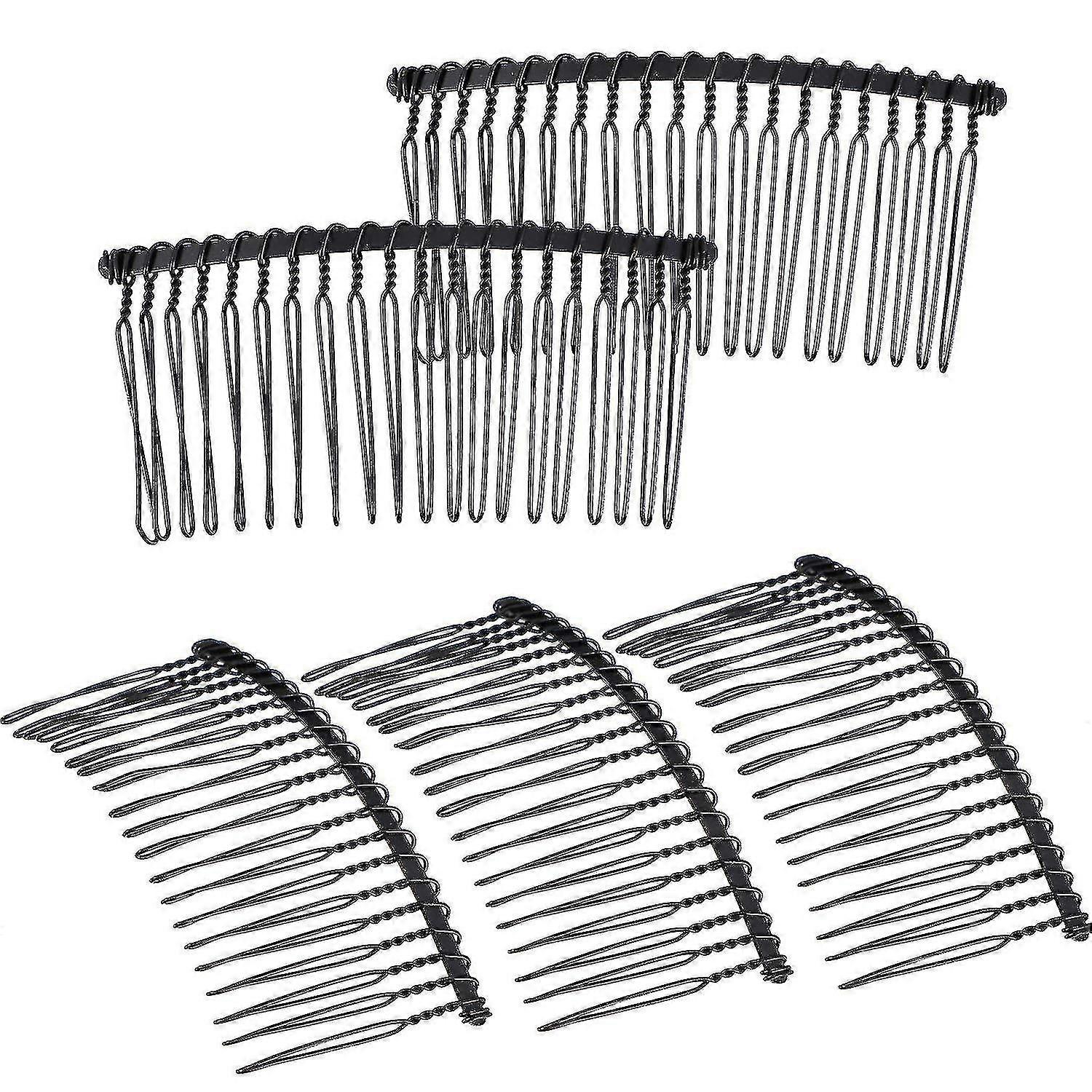 5pcs 20 Teeth Metal Wire Hair Combs