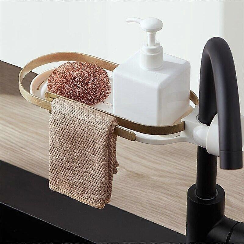 1pc Kitchen Sink Faucet Rack Sponge Soap