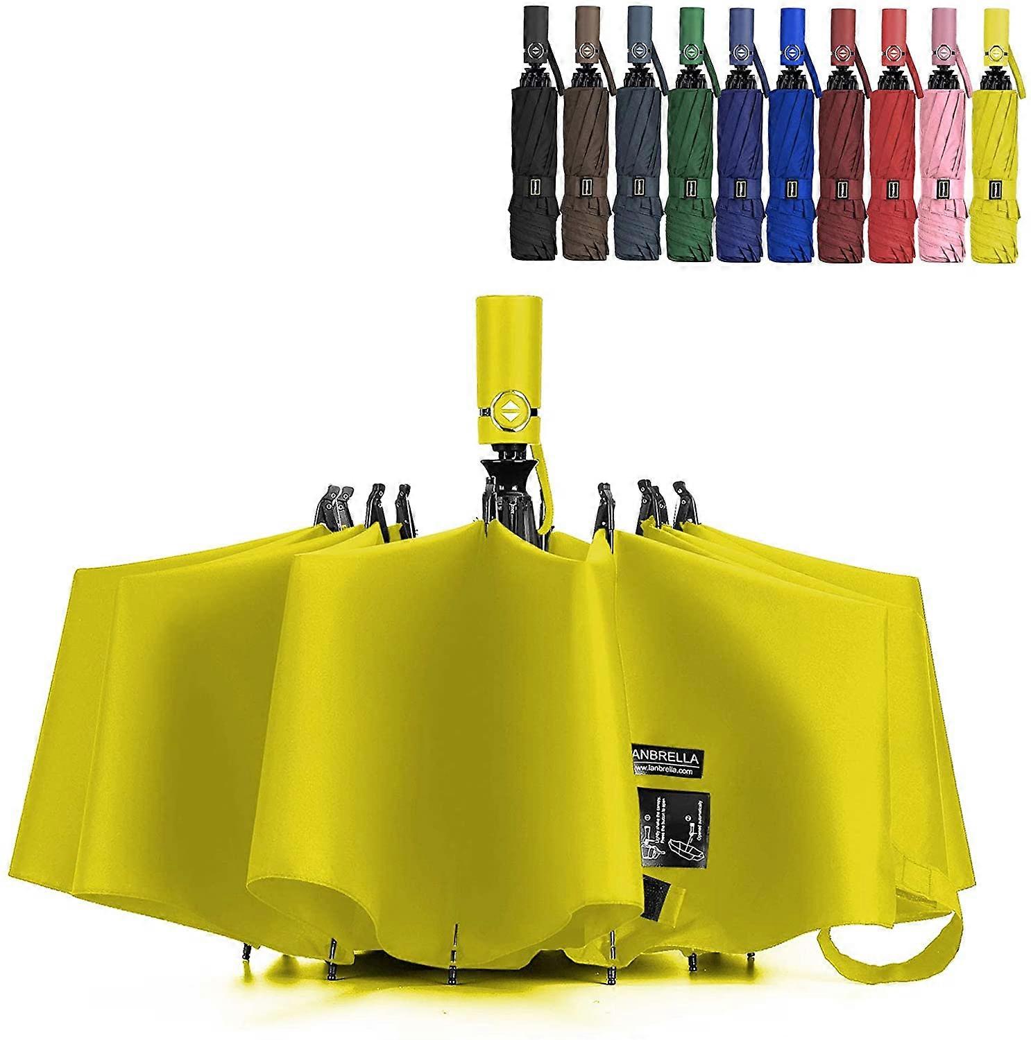 Umbrella Windproof Travel Umbrella Compact Folding Reverse Umbrella