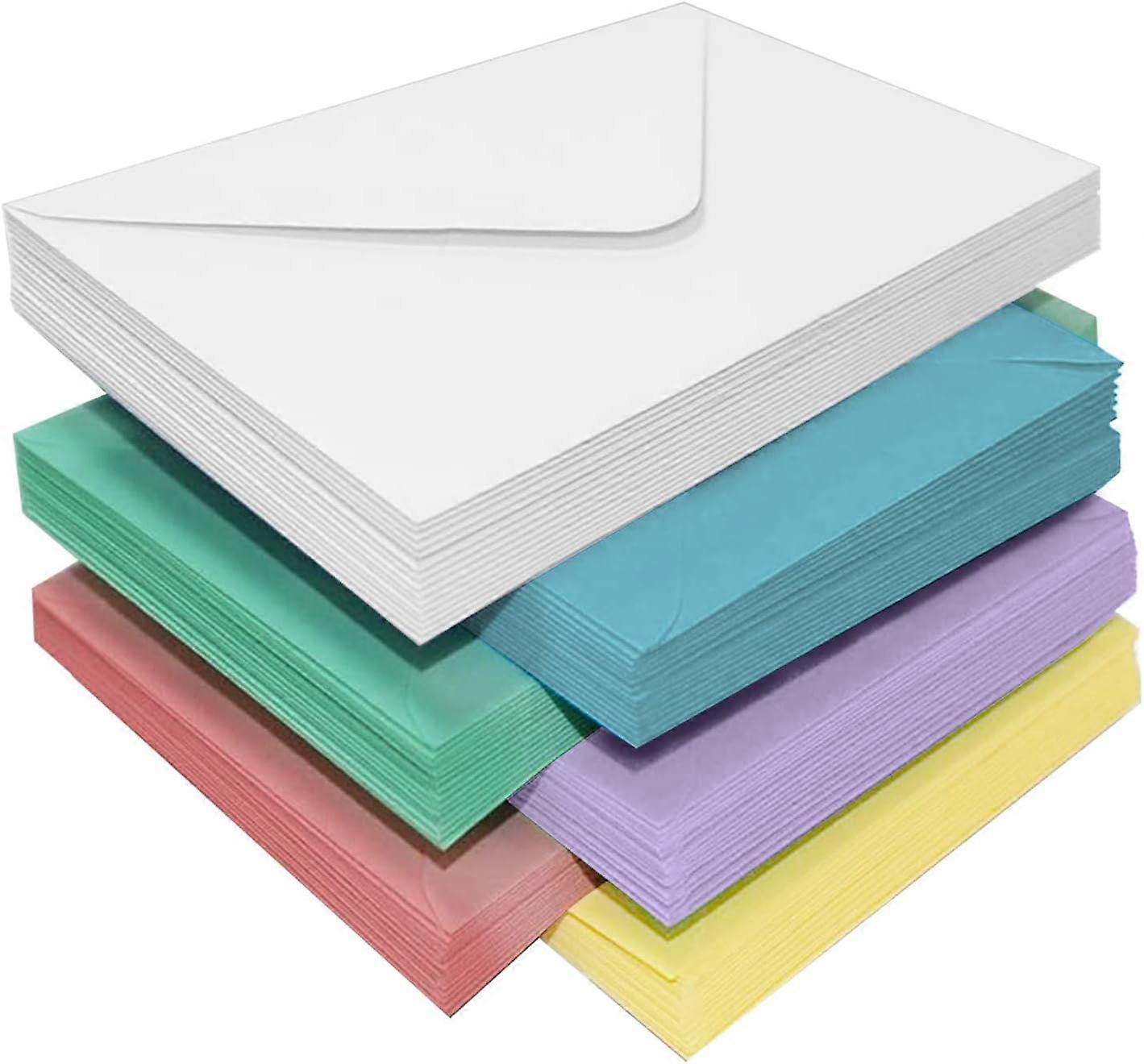 60 stk små konvolutter, 6 farger mini konvolutter