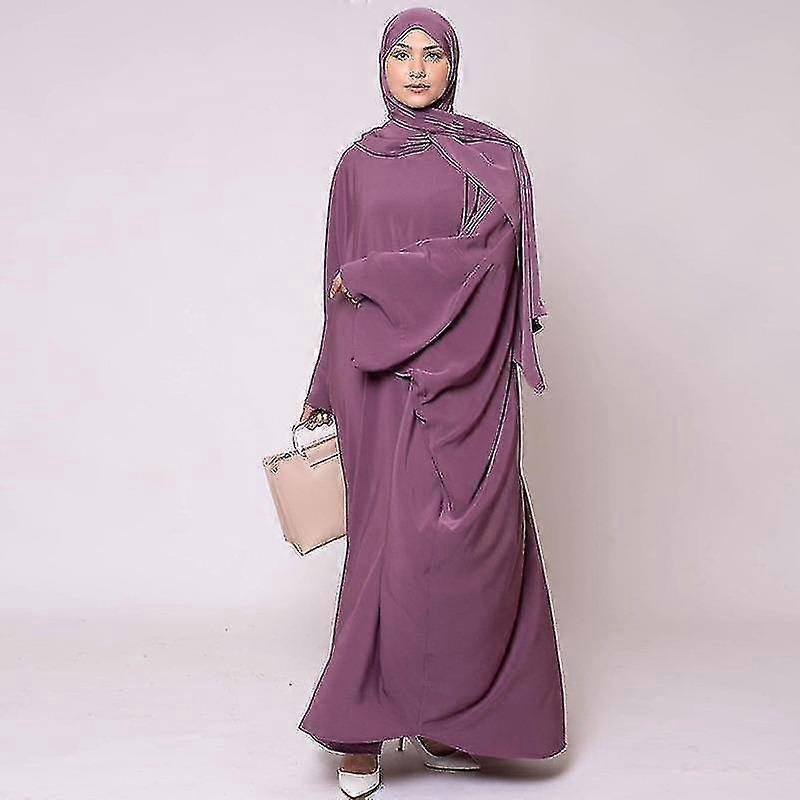 Abaya Dubai Arapça Müslüman Khimar Niqab Kadınlar için Dua Elbisesi Bornoz Longue Femme Musulmane Kaftan Fas Türkiye