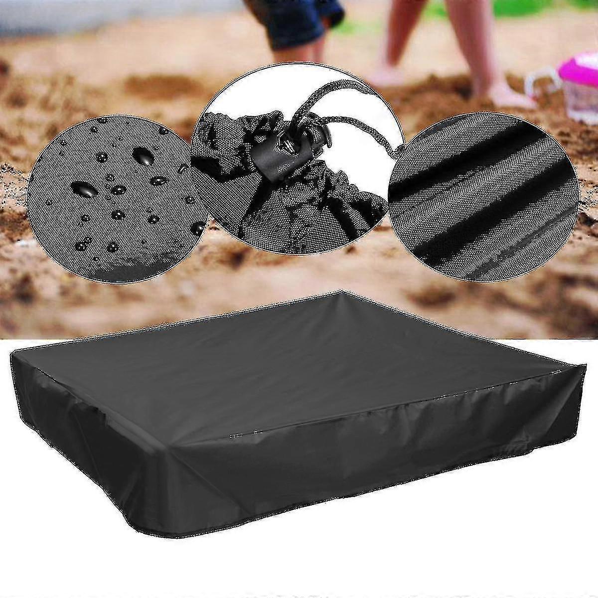 Waterproof Uv-protected Sand Pit Sandbox Cover With Drawstring For Outdoor Use