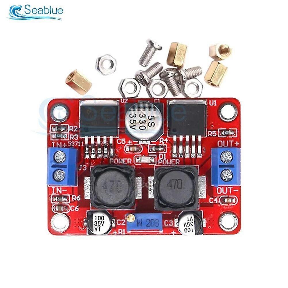 DC-DC Automatic Voltage Adapter Converter Step Up Down Module LM2577S + LM2596S DC 3.5-28V to DC 1.25-26V 1A-3A