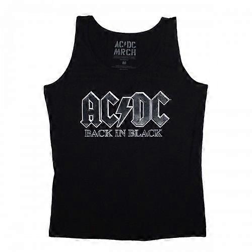 AC/DC Womens/Ladies Back In Black Vest Top